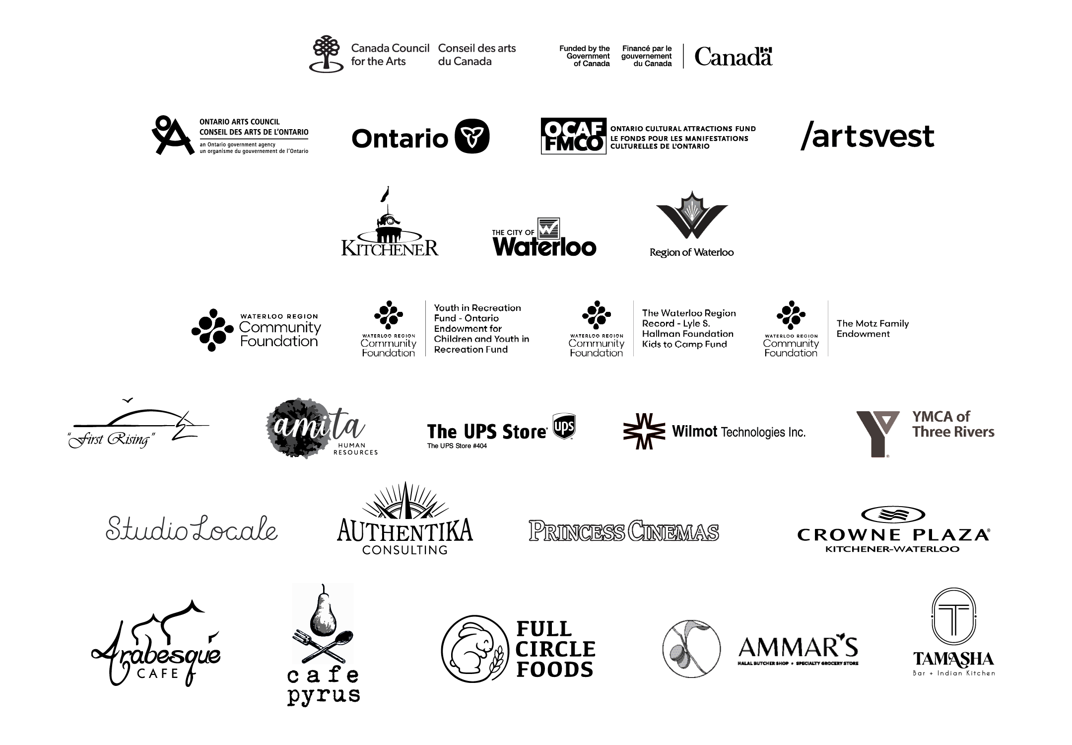 MT Space and IMPACT Theatre Festival partner and sponsor logos.