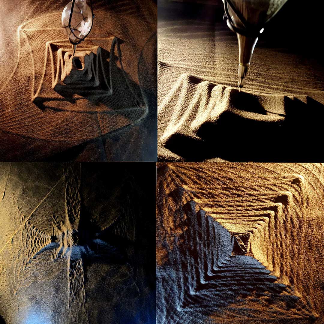 Four Images from the Sand Pendulum Project