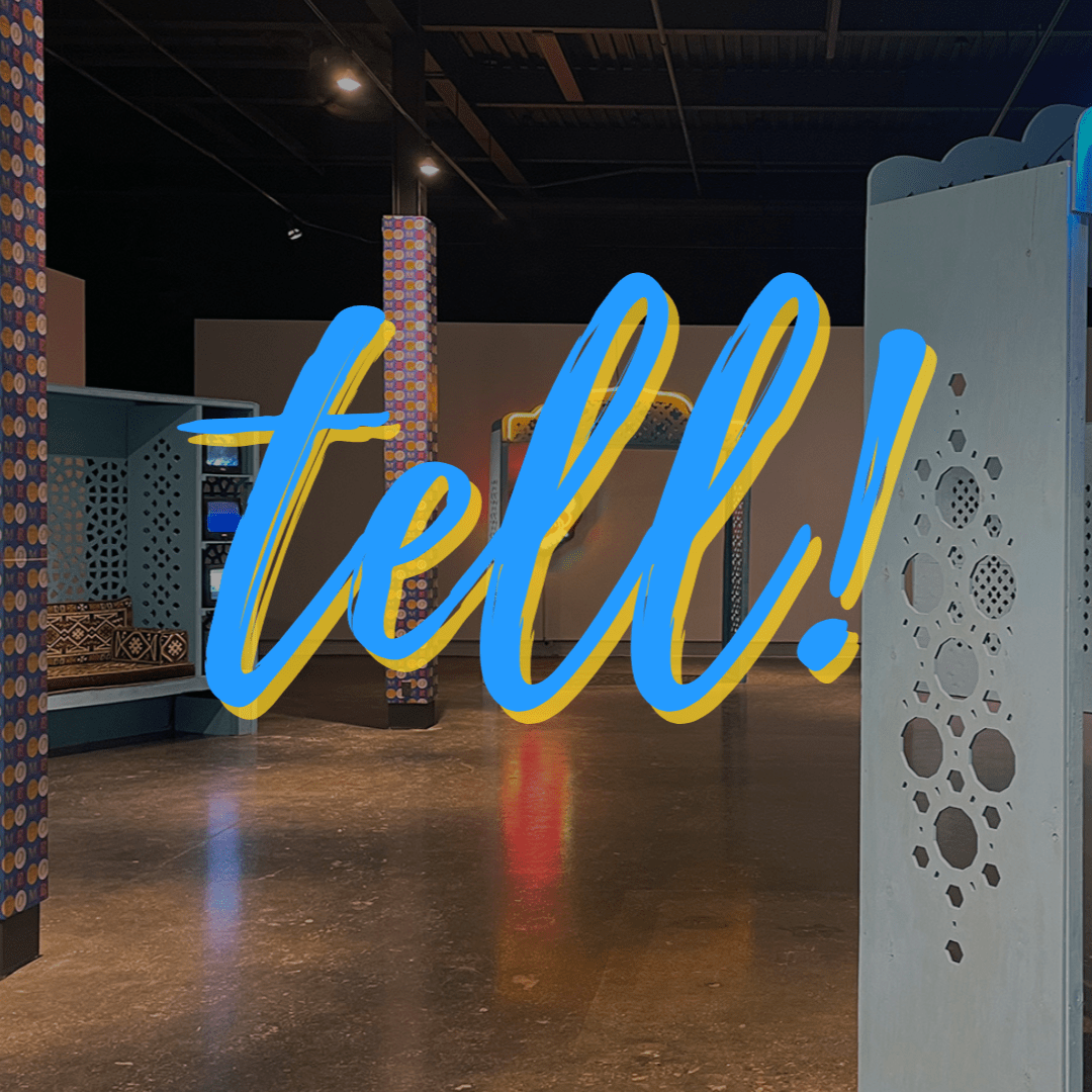 Woman reaching up to a quote symbol 